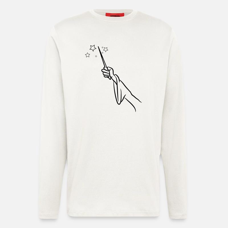 zauberer Zauberstab - Langarmshirt - made by SPREAD - OFF WHITE