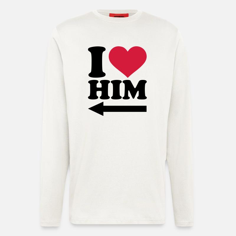 I love him - Longsleeve - made by SPREAD  - OFF WHITE