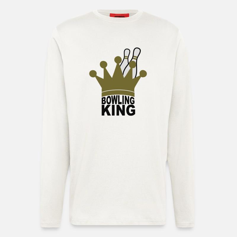 Bowling King - Langarmshirt - made by SPREAD  - OFF WHITE