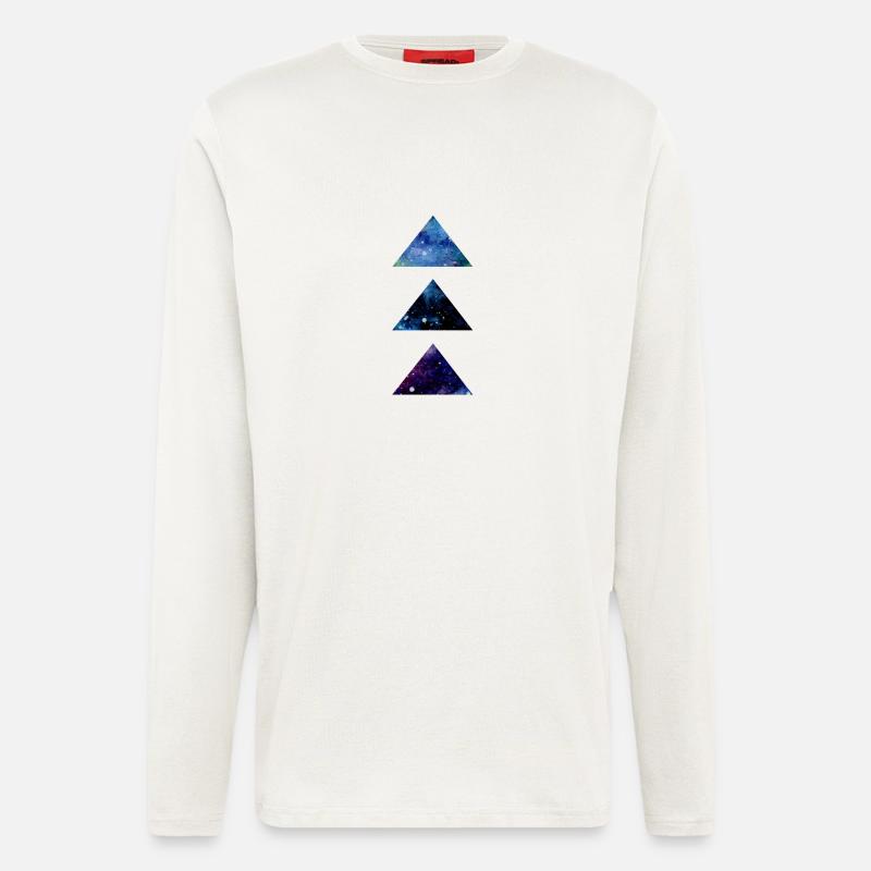 SPACE TRIANGLE - Langarmshirt - made by SPREAD  - OFF WHITE
