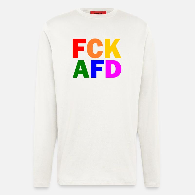 Fck afd - Langarmshirt - made by SPREAD  - OFF WHITE