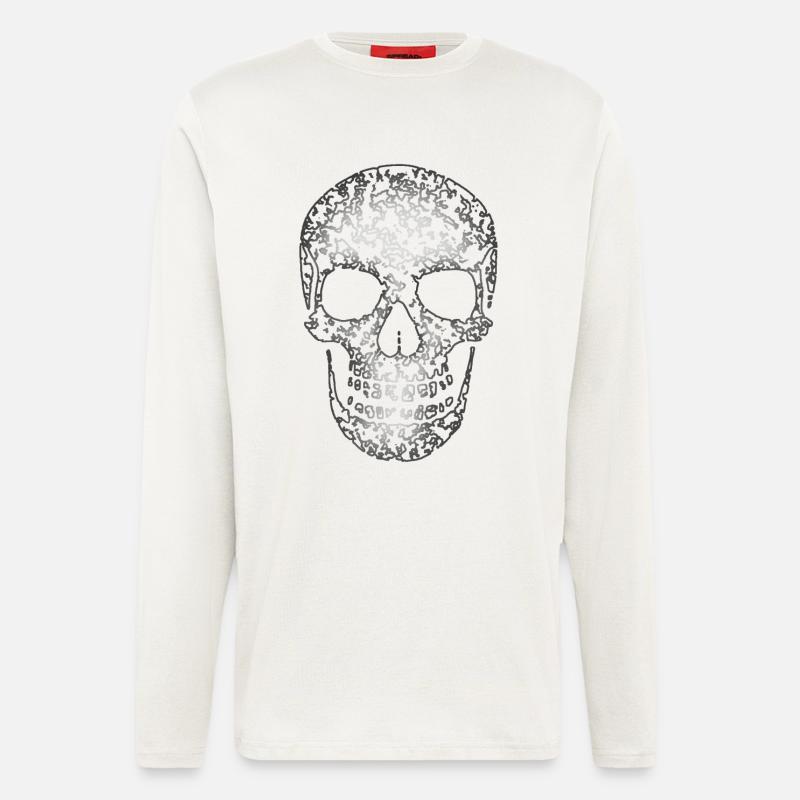Skull Structure R6Z - Langarmshirt - made by SPREAD  - OFF WHITE