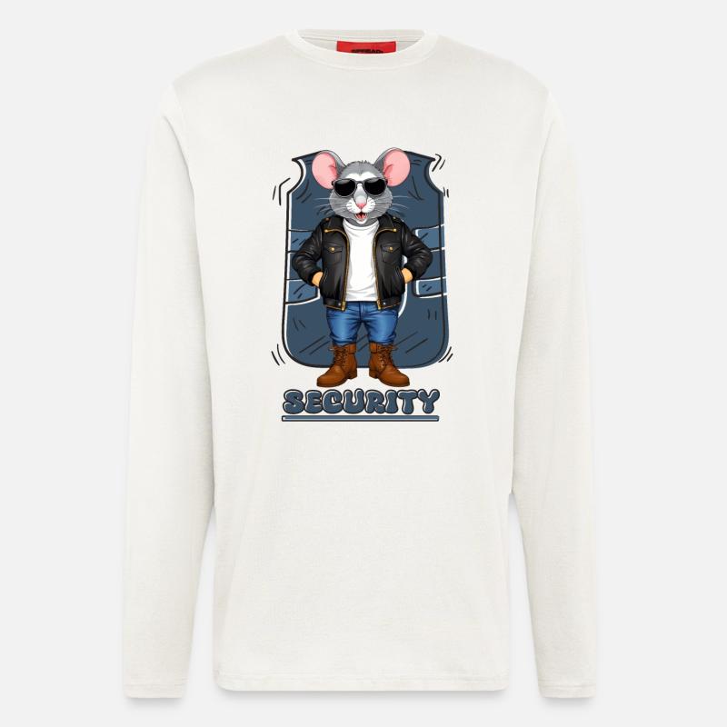Security Mouse - Longsleeve - made by SPREAD  - OFF WHITE