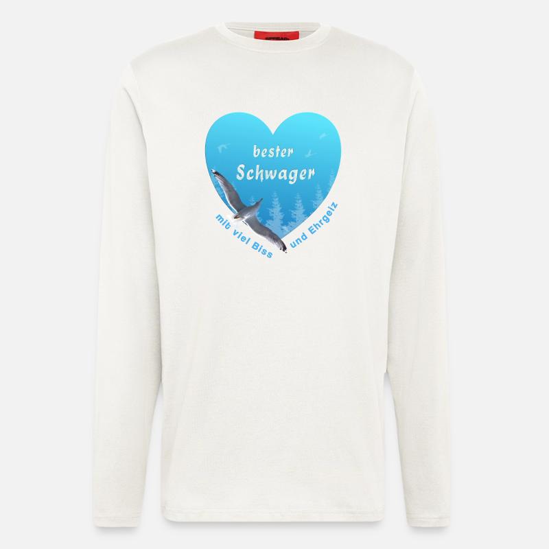 bester Schwager - Langarmshirt - made by SPREAD  - OFF WHITE