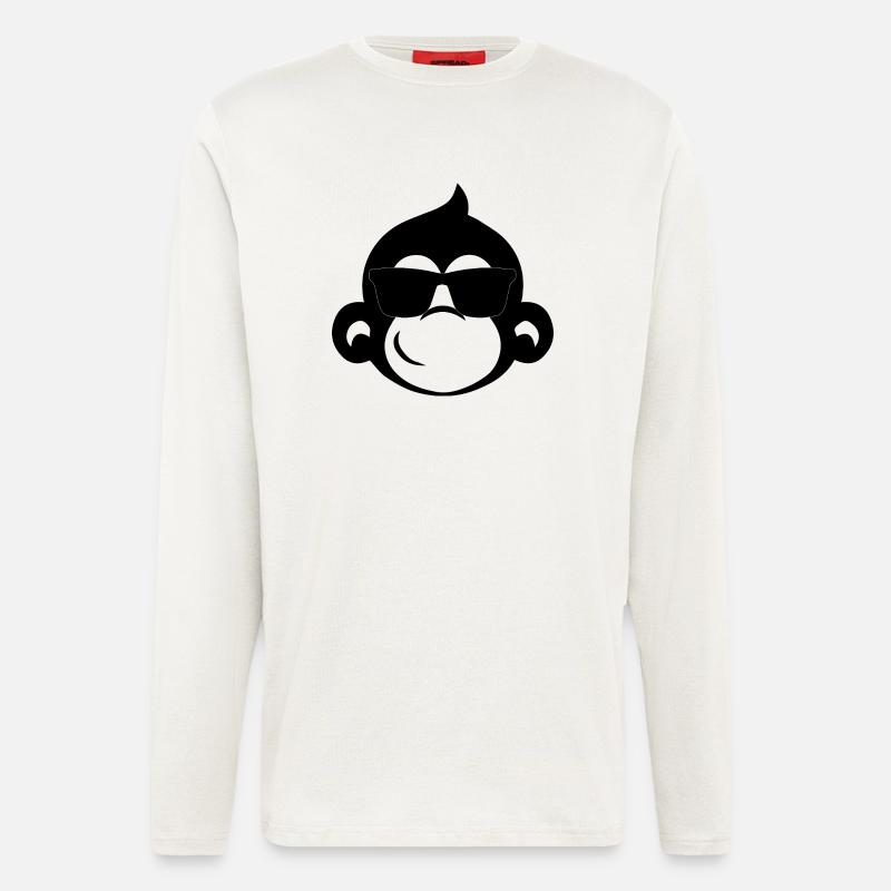 kühler Affe - Langarmshirt - made by SPREAD  - OFF WHITE