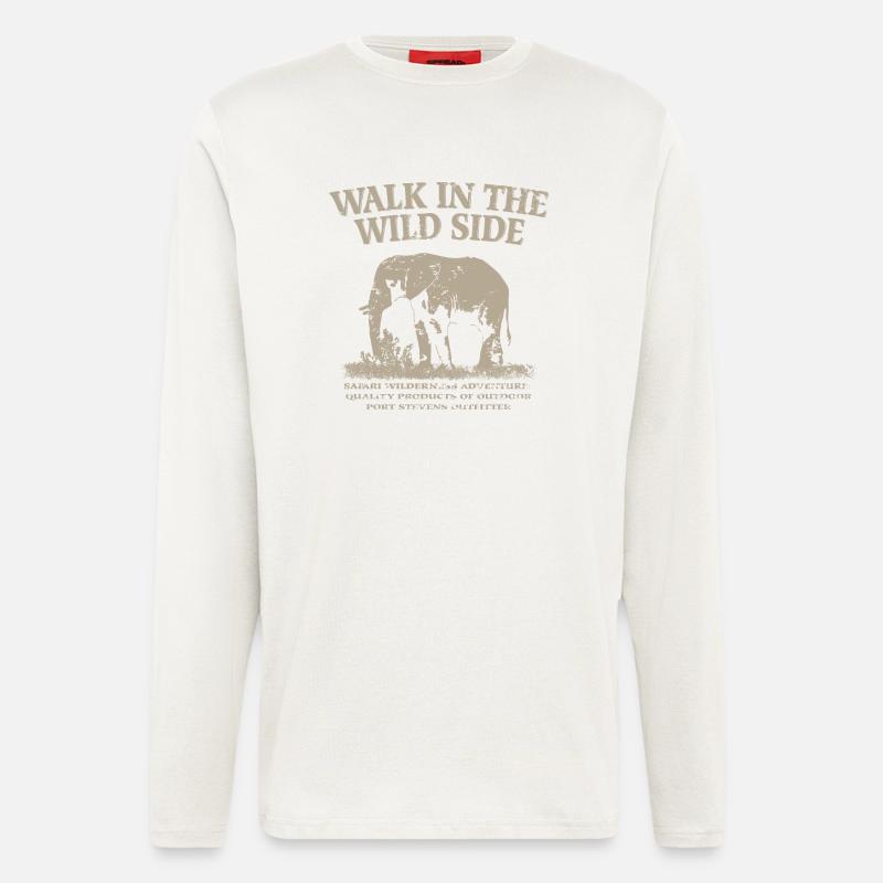 Elefant - Langarmshirt - made by SPREAD  - OFF WHITE