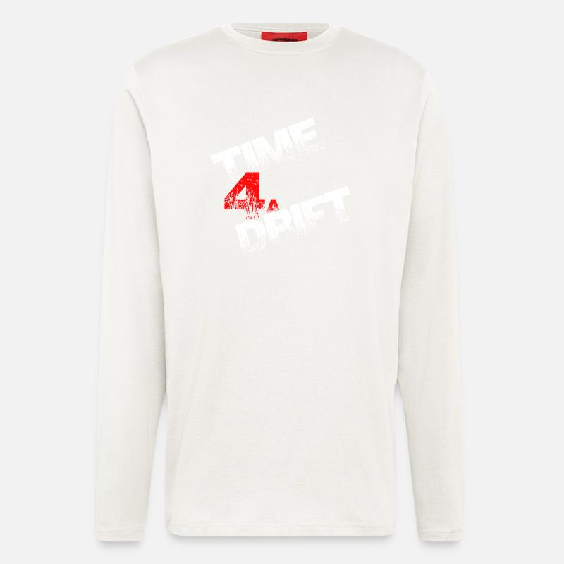 Time 4a Drift driften Geschenk - Langarmshirt - made by SPREAD  - OFF WHITE
