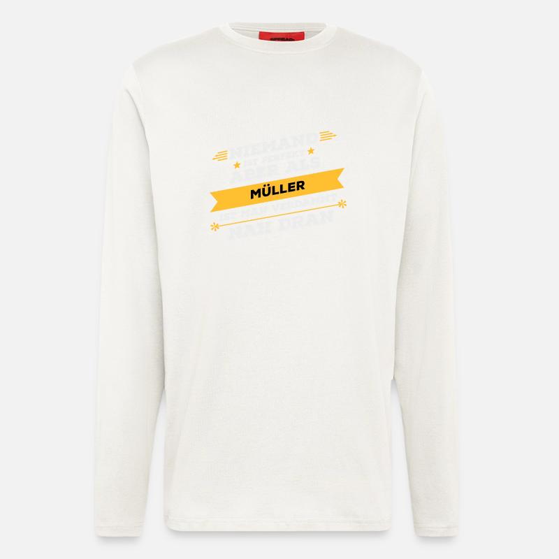 Müller Beruf Geschenk - Langarmshirt - made by SPREAD  - OFF WHITE