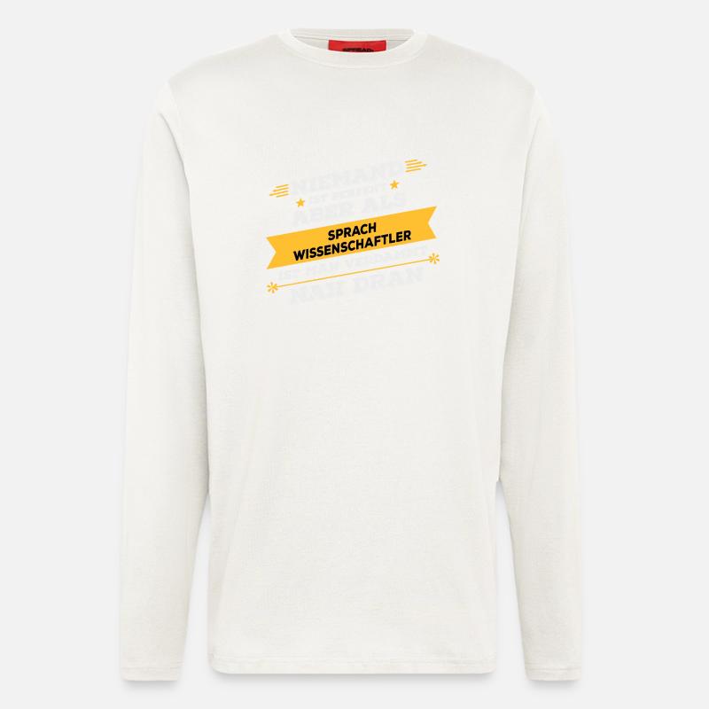 Sprachwissenschaftler Beruf Geschenk - Langarmshirt - made by SPREAD  - OFF WHITE