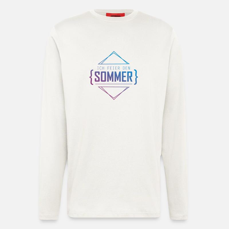 Ich feier den Sommer - Langarmshirt - made by SPREAD  - OFF WHITE