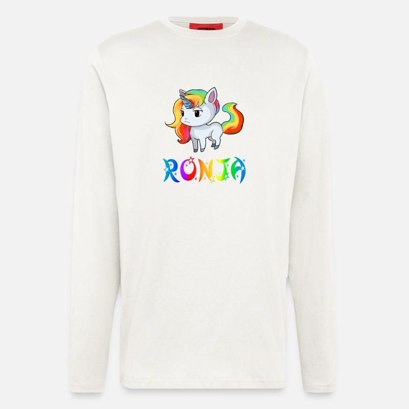 Ronja Einhorn - Manches longues bio décontracté fabriqué en UE - OFF WHITE