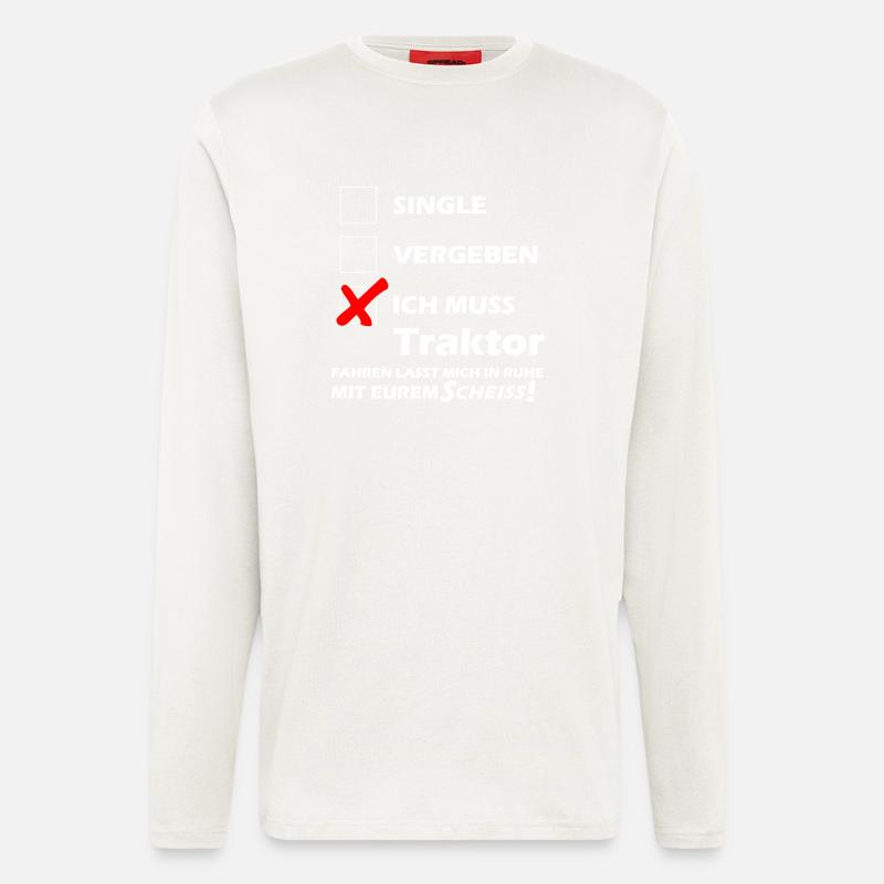 Traktor Single - Langarmshirt - made by SPREAD  - OFF WHITE