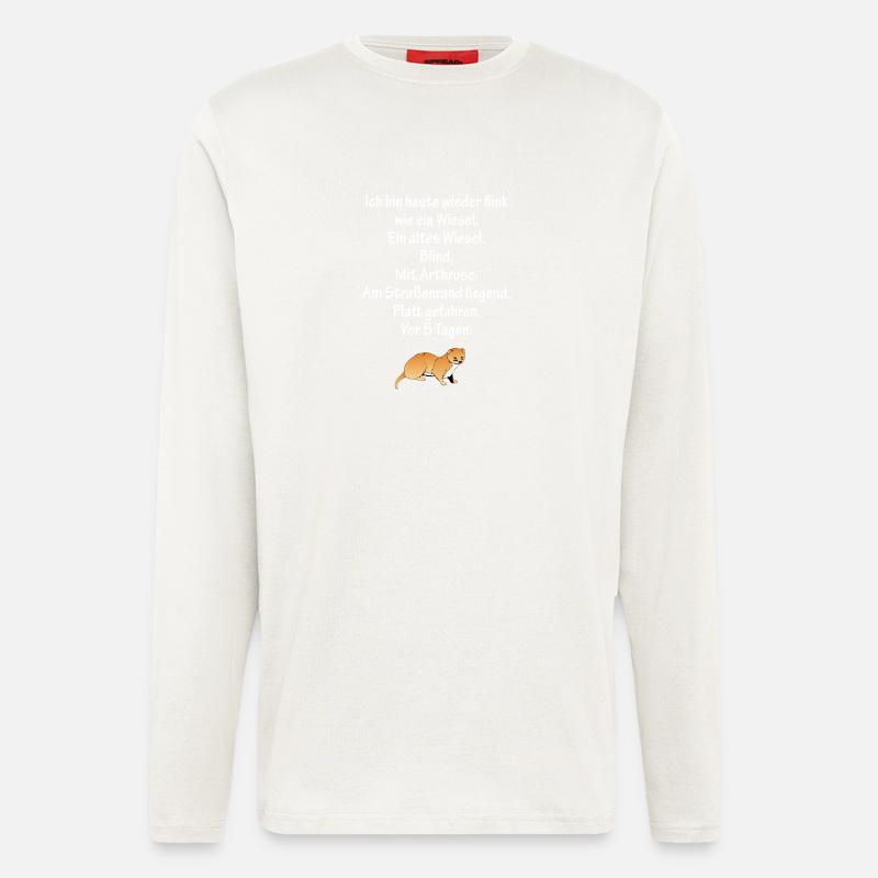 Flink wie ein Wiesel - Langarmshirt - made by SPREAD  - OFF WHITE