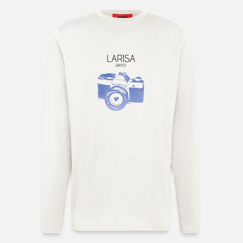 Larisa, Griechenland - Langarmshirt - made by SPREAD  - OFF WHITE