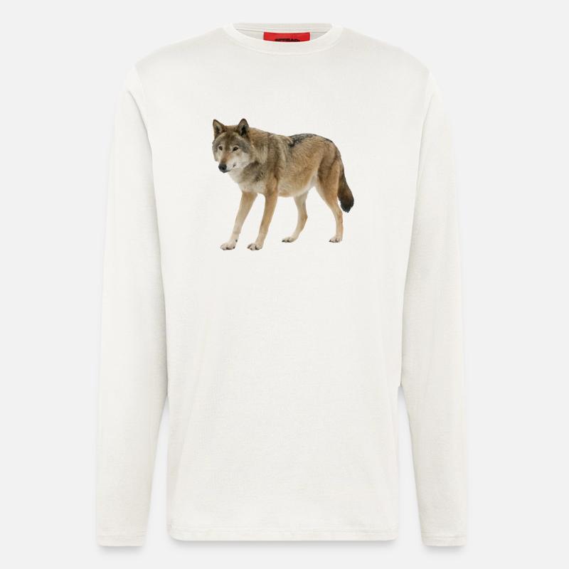 Wolf - Langarmshirt - made by SPREAD  - OFF WHITE