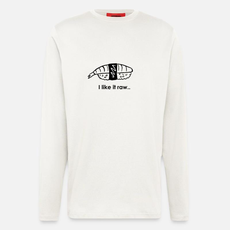 LIKE IT RAW | BLACK & WHITE - Longsleeve - made by SPREAD  - OFF WHITE