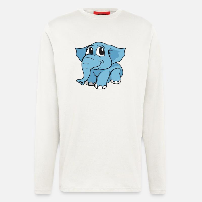 Elephant Elefant - Langarmshirt - made by SPREAD  - OFF WHITE