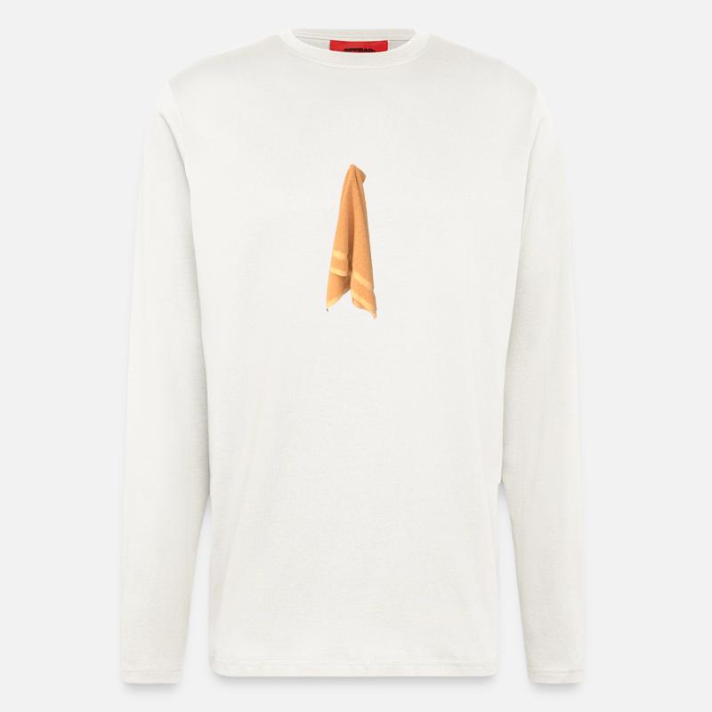 serviette - Manches longues bio décontracté fabriqué en UE - OFF WHITE