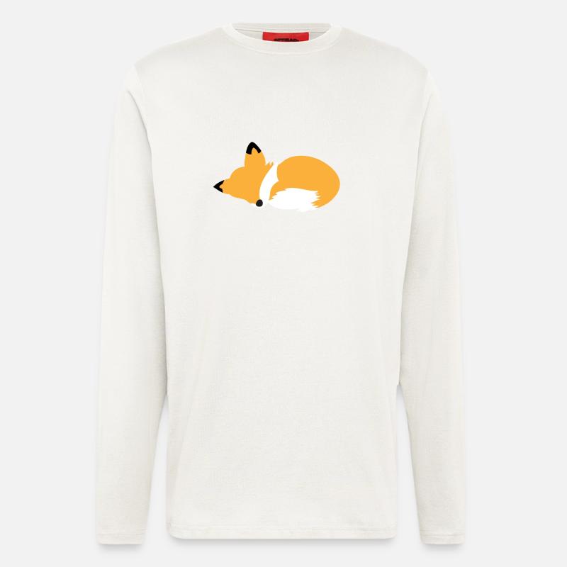 Sleeping Fox - Longsleeve - made by SPREAD  - OFF WHITE
