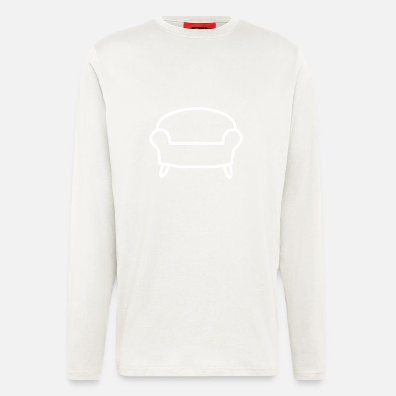 Couch Sofa Geschenk idee - Langarmshirt - made by SPREAD  - OFF WHITE