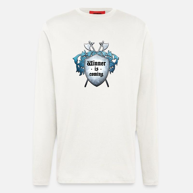 Der Gewinner kommt - Langarmshirt - made by SPREAD  - OFF WHITE