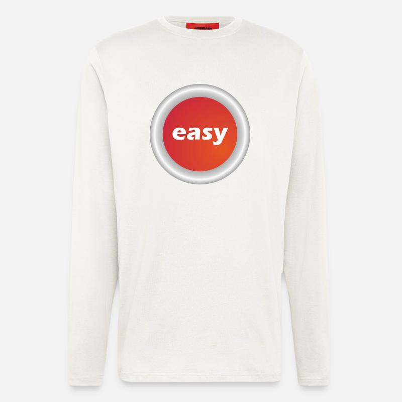 Easy Button - Longsleeve - made by SPREAD  - OFF WHITE