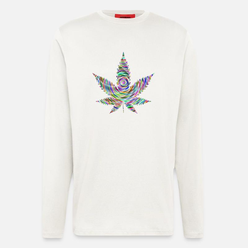 Marijuana - Langarmshirt - made by SPREAD  - OFF WHITE