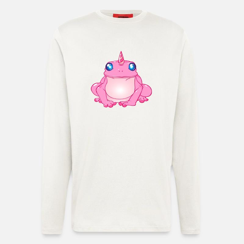 frosch einhorn - Langarmshirt - made by SPREAD  - OFF WHITE