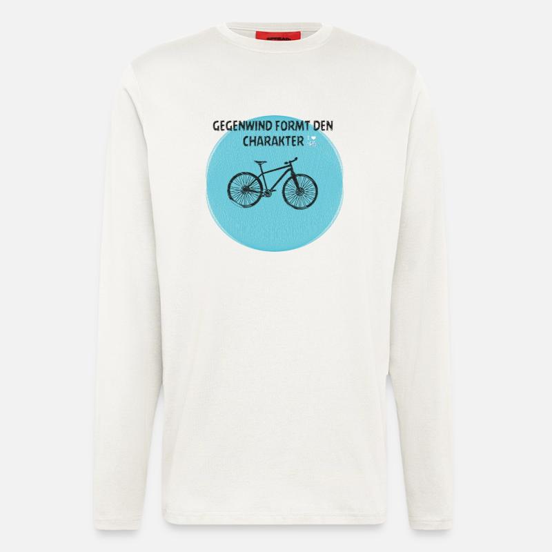 Fahrrad 2 - Langarmshirt - made by SPREAD  - OFF WHITE