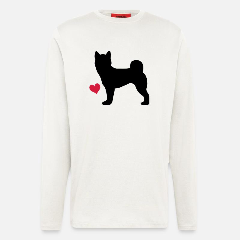 Shiba Inu - Langarmshirt - made by SPREAD  - OFF WHITE