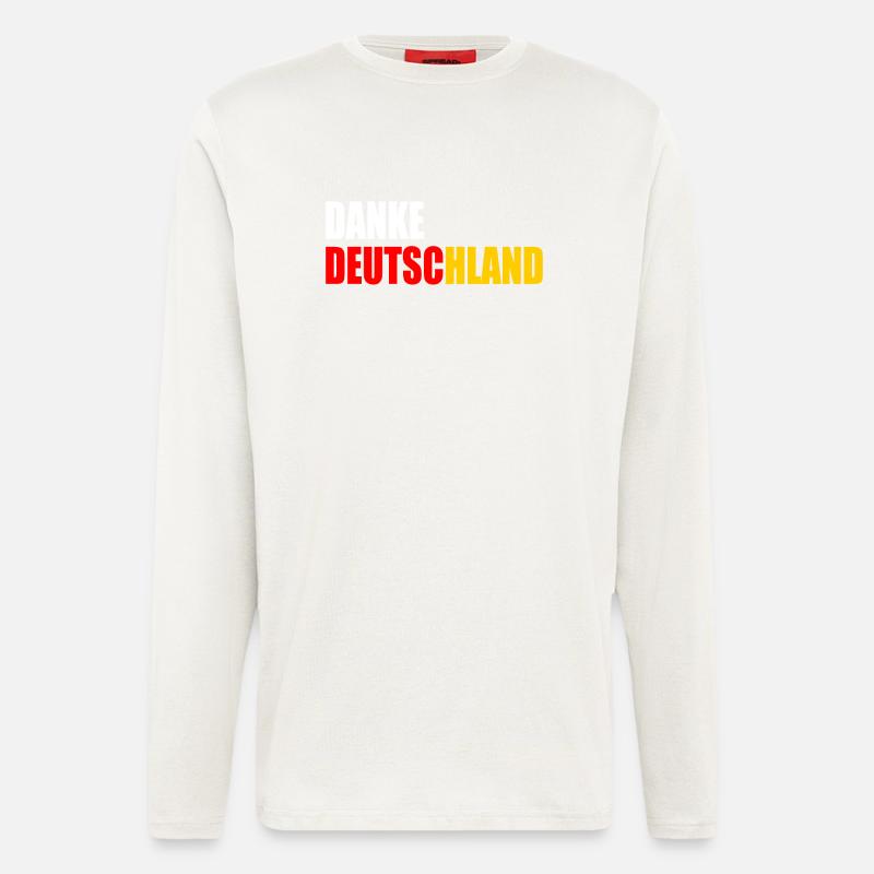 Danke deutschland - Langarmshirt - made by SPREAD  - OFF WHITE