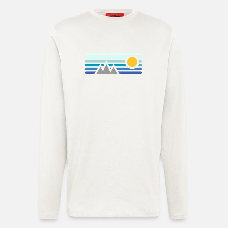 Berge - Langarmshirt - made by SPREAD  - OFF WHITE
