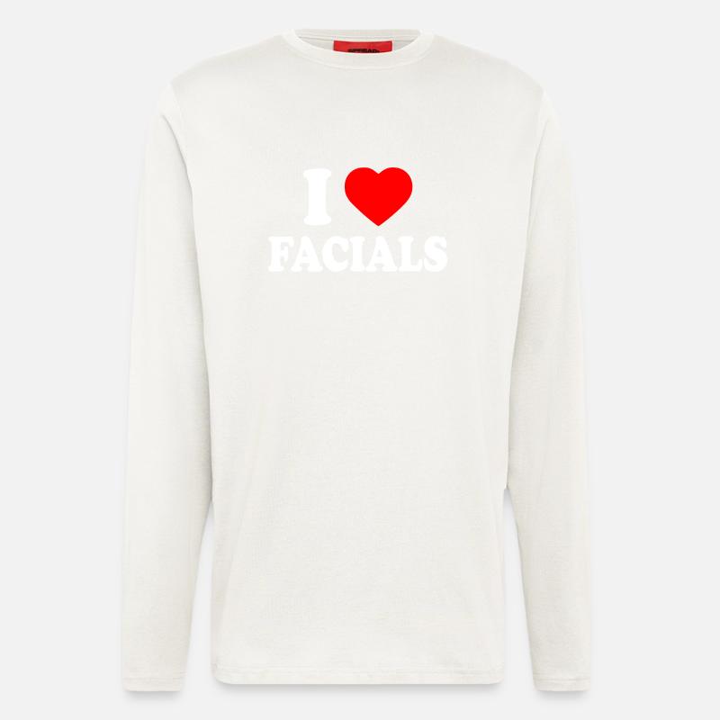 I love facials - Longsleeve - made by SPREAD  - OFF WHITE