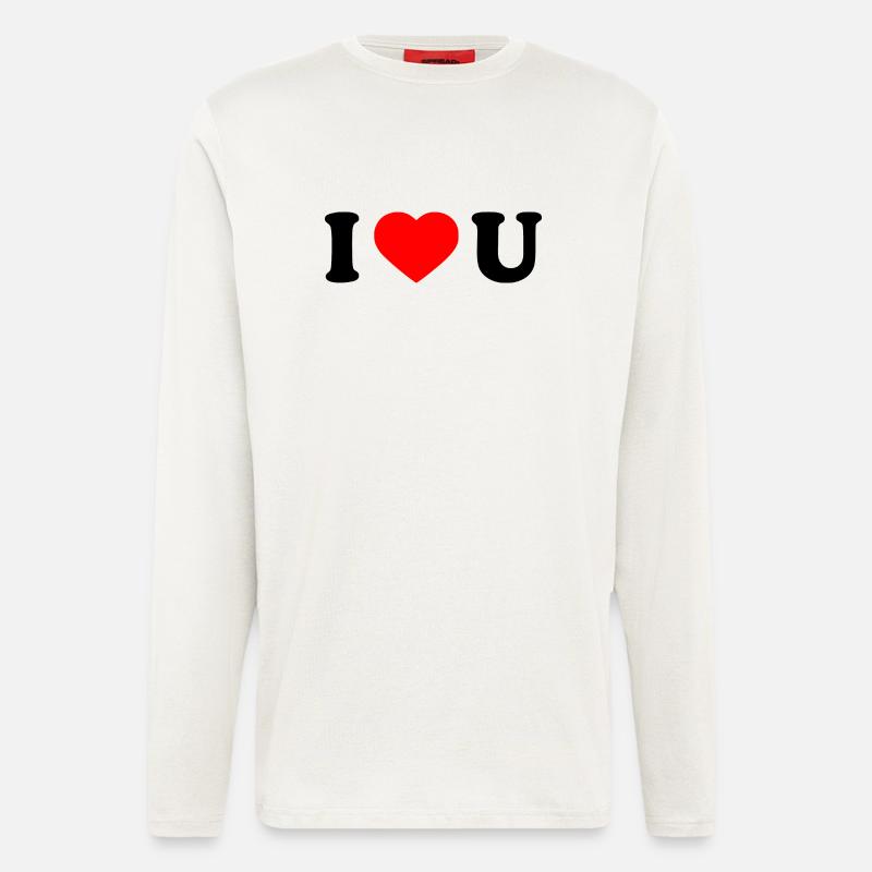 I love u - Langarmshirt - made by SPREAD  - OFF WHITE