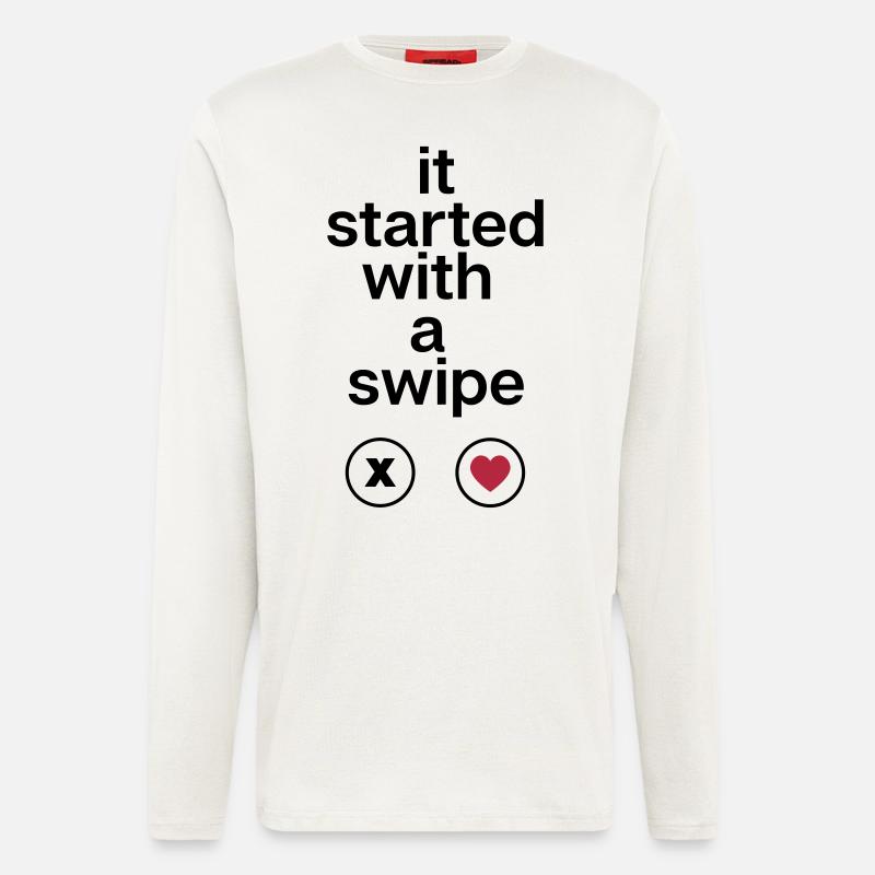 it started with a swipe - Langarmshirt - made by SPREAD  - OFF WHITE