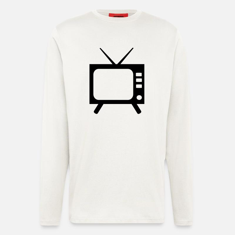 Fernseher - Langarmshirt - made by SPREAD  - OFF WHITE