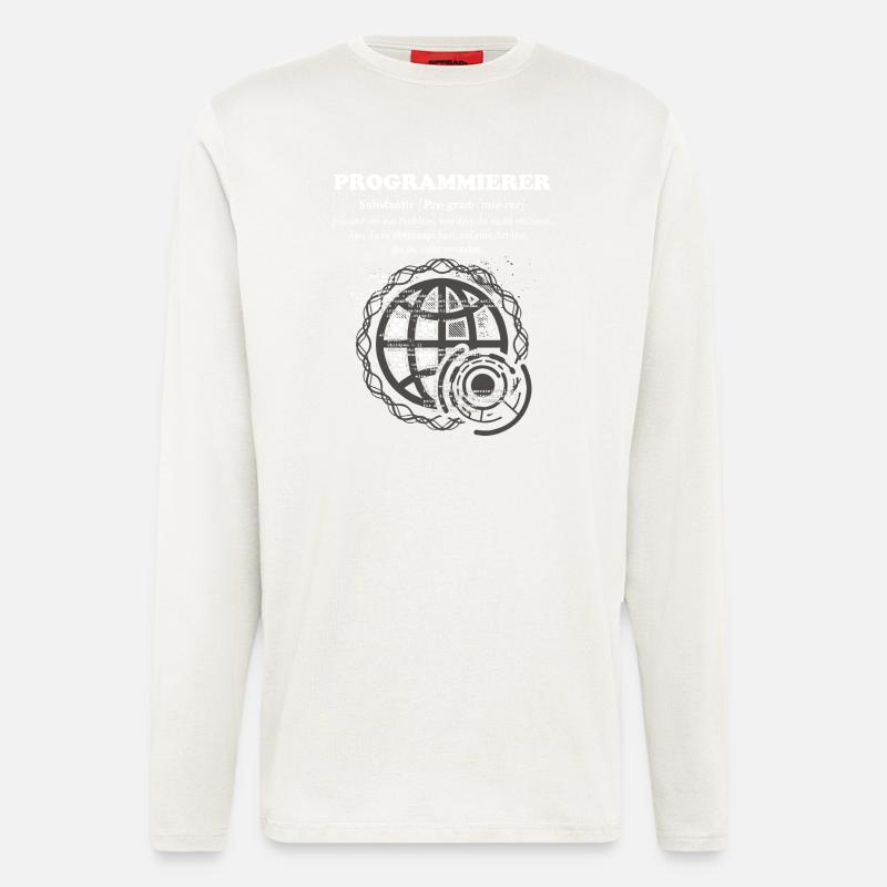 Programmierer Duden - Langarmshirt - made by SPREAD  - OFF WHITE
