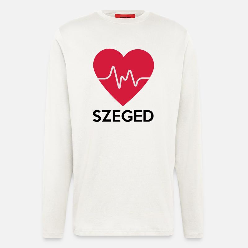 Herz Szeged - Langarmshirt - made by SPREAD  - OFF WHITE