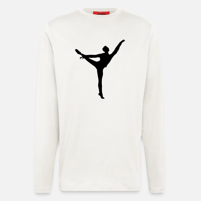 Vector Ballet dancer Silhouette - Longsleeve - made by SPREAD  - OFF WHITE