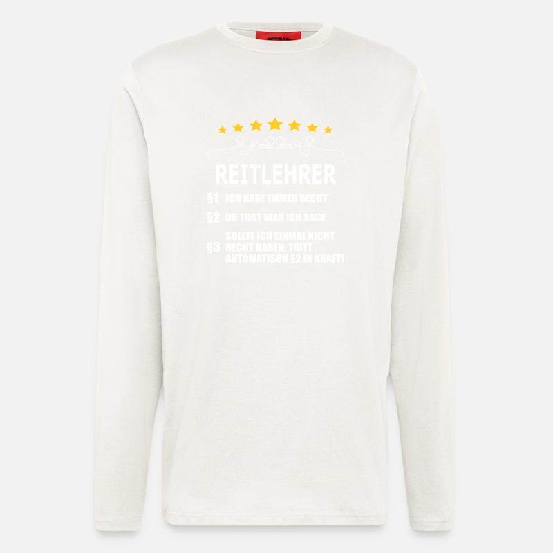 REITLEHRER - Langarmshirt - made by SPREAD  - OFF WHITE
