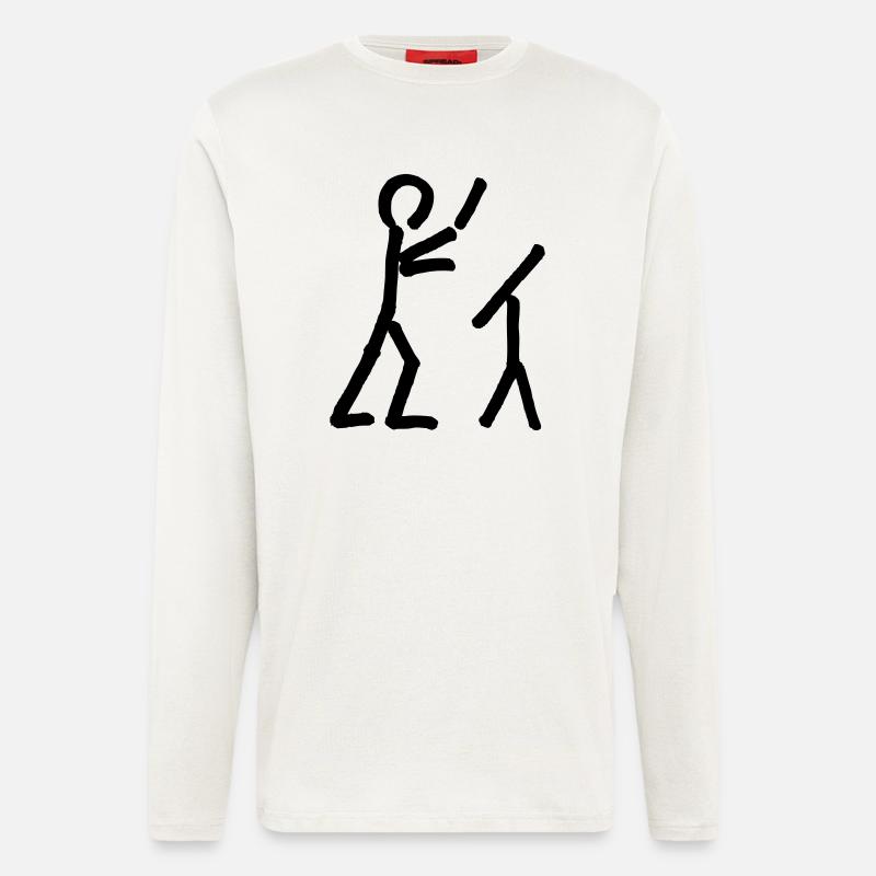 Dirigent an Dirigierpult - Langarmshirt - made by SPREAD  - OFF WHITE