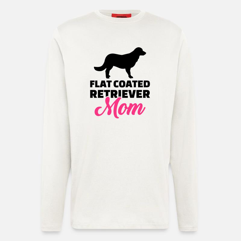 Flat Coated Retriever - Langarmshirt - made by SPREAD  - OFF WHITE