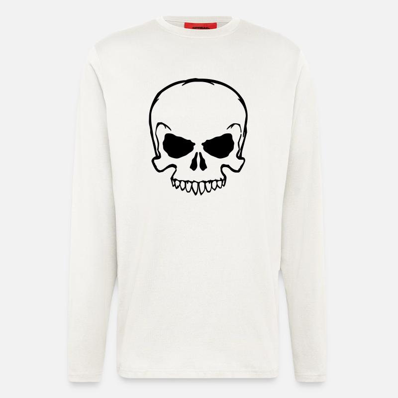totenkopf - Langarmshirt - made by SPREAD  - OFF WHITE