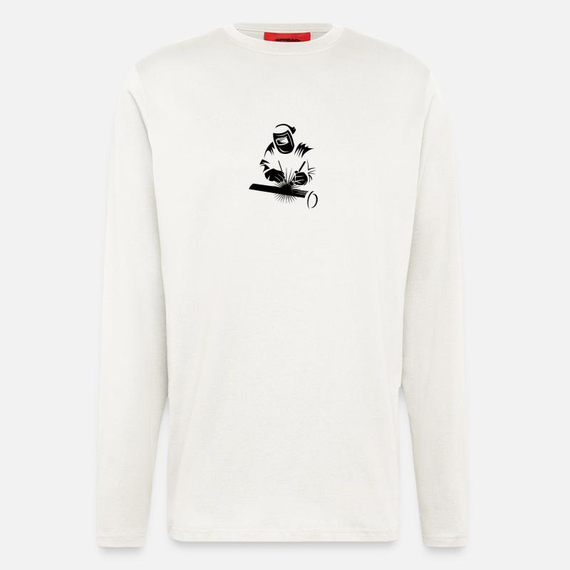 Welder Design Welding - Longsleeve - made by SPREAD  - OFF WHITE