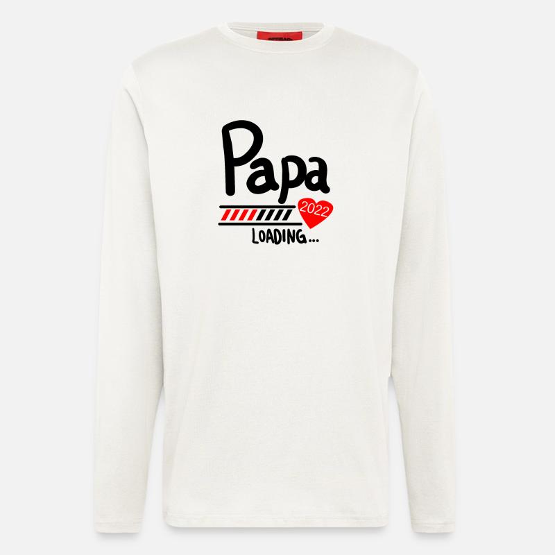 Papa Loading 2022 - Langarmshirt - made by SPREAD  - OFF WHITE