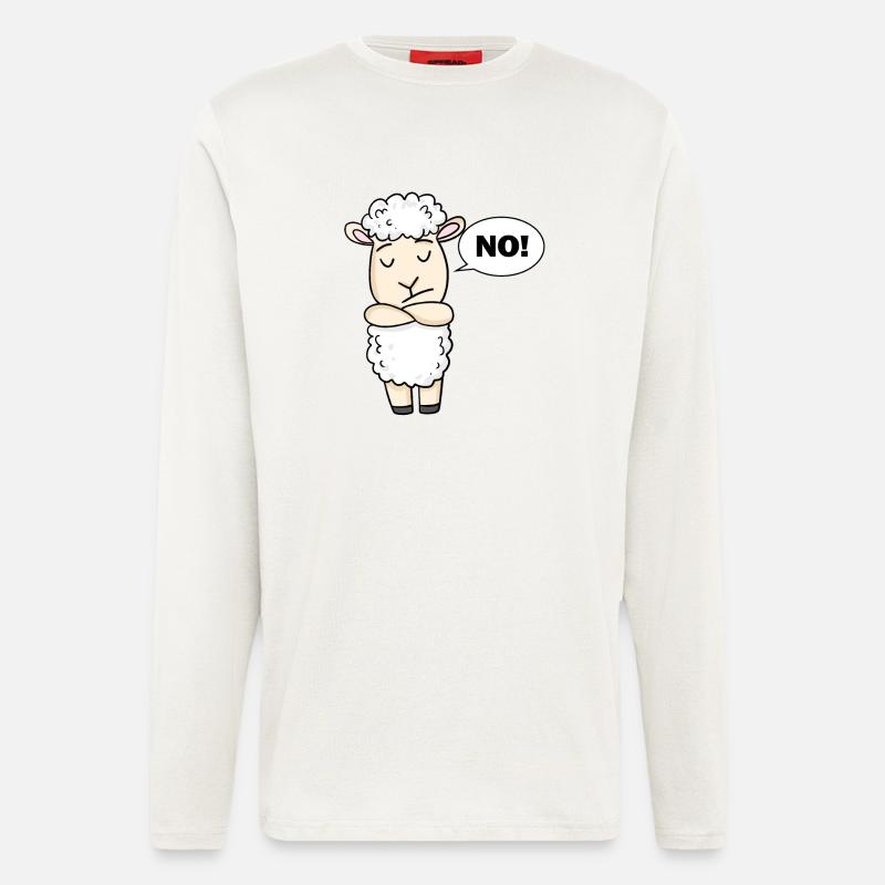 Schaf Nein - Langarmshirt - made by SPREAD  - OFF WHITE