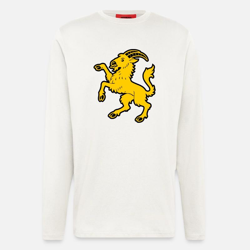 Hälsinge Ziege - Langarmshirt - made by SPREAD - OFF WHITE