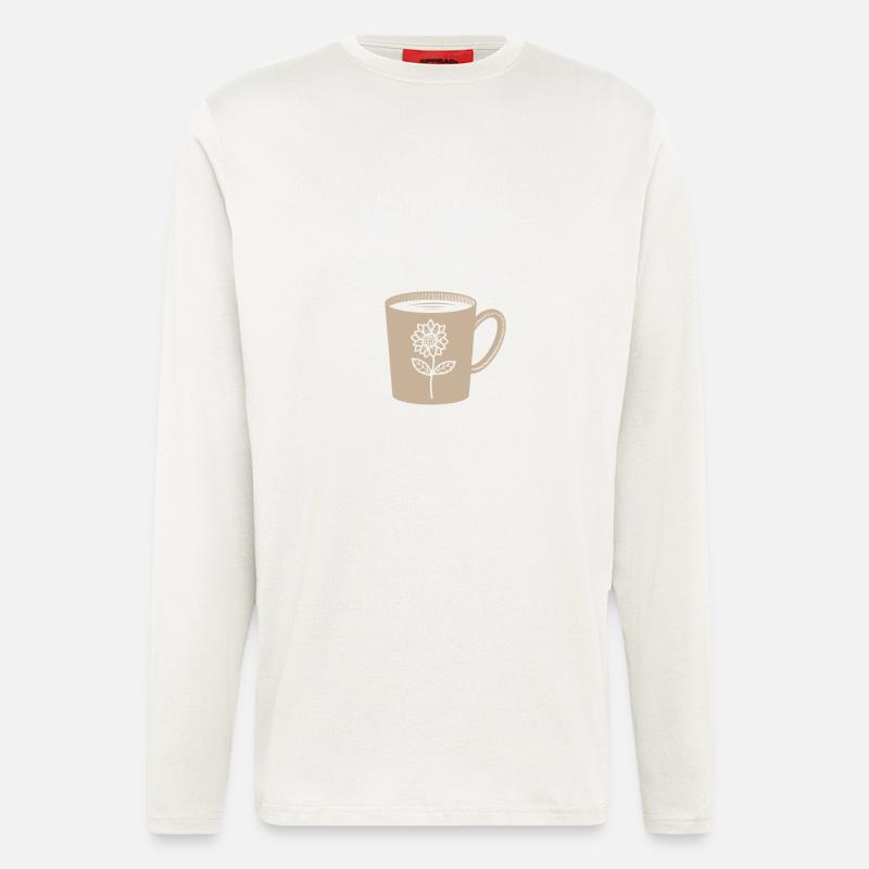 No Coffee, no talkie - Langarmshirt - made by SPREAD  - OFF WHITE