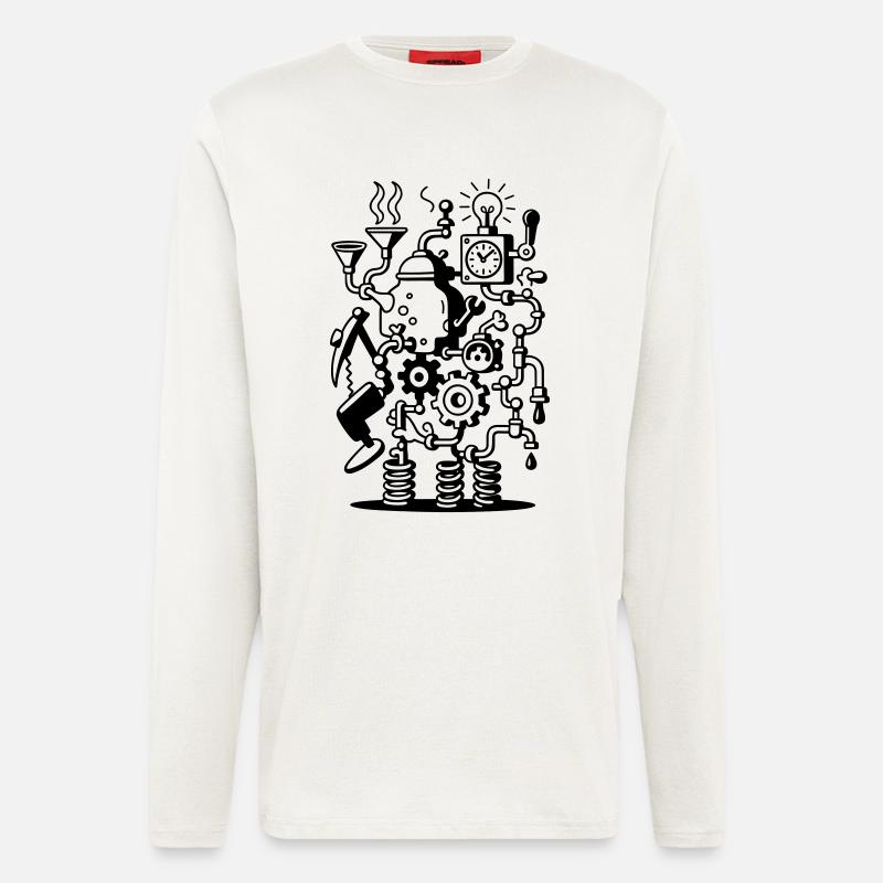 Crazy Machine - Longsleeve - made by SPREAD  - OFF WHITE