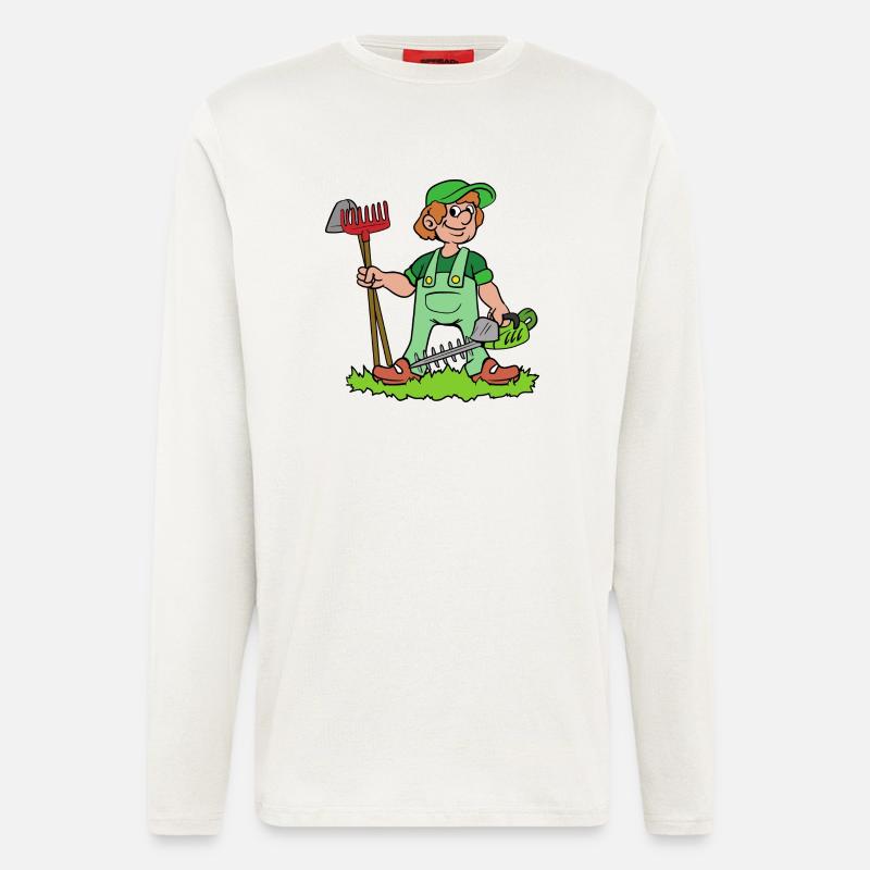Gärtner - Langarmshirt - made by SPREAD - OFF WHITE